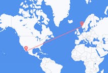 Flyrejser fra La Paz, Mexico til Bergen, Norge