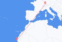 Flug frá Nouadhibou, Máritaníu til Zürich, Sviss
