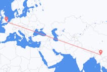 Flights from Mang City, China to London, England
