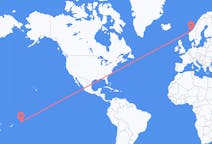Flights from Apia, Samoa to Kristiansund, Norway