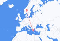 Loty z Oslo w Norwegii do Kythery w Grecji