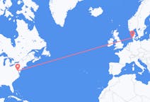 Flights from Washington, D. C. , the United States to Esbjerg, Denmark