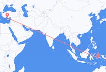 Flyreiser fra Ambon, Maluku, Indonesia til Gazipaşa, Tyrkia