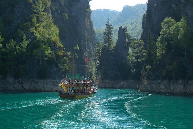 Tour in barca del Green Canyon con pranzo e bevande da Antalya