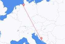 Flyg från Bremen, Tyskland till Dela, Kroatien