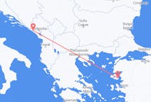 Flyg från Tivat till Mytilene