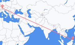 Flights from Sandakan, Malaysia to Friedrichshafen, Germany