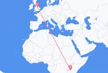 Flyreiser fra Mwanza, Tanzania til Nottingham, England