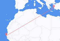 Flyreiser fra Dakar, Senegal til Samos, Hellas