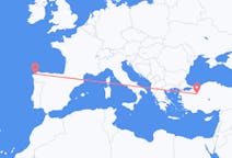 Fly fra Eskişehir til La Coruña
