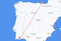 ポルトガルのファロ地区からから、スペインのビルバオまでのフライト