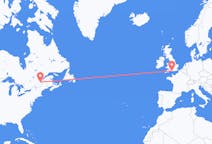 Flyrejser fra Québec, Canada til Bournemouth, England
