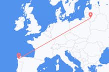 Flug frá Santiago de Compostela til Kaunas