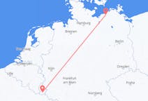 Flyrejser fra Luxembourg, Luxembourg til Rostock, Tyskland