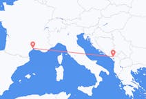Flyreiser fra Montpellier, Frankrike til Podgorica, Montenegro