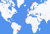 Flyrejser fra Porto Alegre, Brasilien til Bodø, Norge