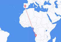 Flyreiser fra Catumbela, Angola til Sevilla, Spania
