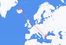 Flights from Akureyri to Mytilene