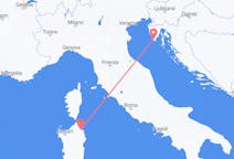 Flyg från Pula, Kroatien till Olbia, Italien