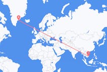 出发地 越南大叻市目的地 格陵兰库鲁苏克的航班
