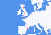 Flyreiser fra Reus, Spania til Edinburgh, Skottland