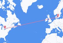 Flyrejser fra London, Canada til Ängelholm, Sverige