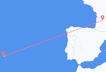 Vols depuis la ville de Ponta Delgada vers la ville de Bergerac