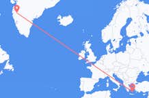 Flights from Kangerlussuaq to Santorini