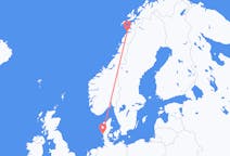 Vluchten van Esbjerg naar Bodø