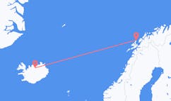 Loty z Akureyri, Islandia do Andenesa, Norwegia