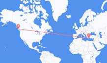 加拿大出发地 哈迪港飞往加拿大目的地 圣托里尼的航班