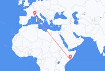 Flyg från Mogadishu till Nice