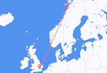 Flyg från Bodø, Norge till London, England