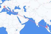 Flyreiser fra Medan, Indonesia til Toulon, Frankrike