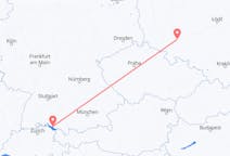Flyg från Wroclaw, Polen till Friedrichshafen, Tyskland