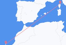 Flyreiser fra Lanzarote, Spania til Bastia, Frankrike