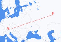 Fly fra Nizjnekamsk til Innsbruck