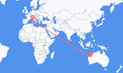 Flyg från Newman, Australien till Olbia, Italien
