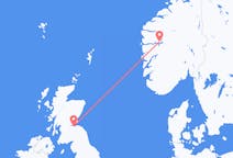 Flug frá Sogndal, Noregi til Edinborgar, Skotlandi