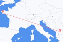Fly fra Skopje til Quimper