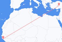 出发地 几内亚比绍比绍目的地 土耳其内夫谢希尔的航班