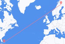 Flights from Nassau, the Bahamas to Gällivare, Sweden