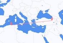 Flyg från Béjaïa, Algeriet till Erzurum, Turkiet
