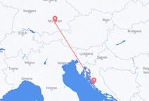 Flyreiser fra Zadar, Kroatia til München, Tyskland