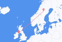 Flug frá Vilhelmínu, Svíþjóð til Belfast, Norður-Írlandi