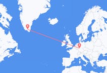 Flyrejser fra Frankfurt, Tyskland til Narsarsuaq, Grønland