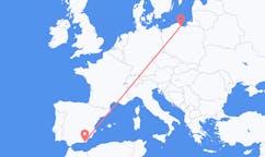 Vols d'Almería, Espagne à Gdańsk, Pologne