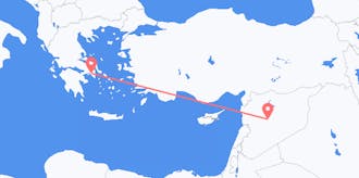 出发地 叙利亚目的地 希腊的航班