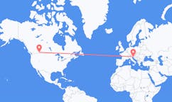 Flyg från Lethbridge, Kanada till Trieste, Italien