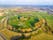 Photo of aerial view of Old Sarum in England.